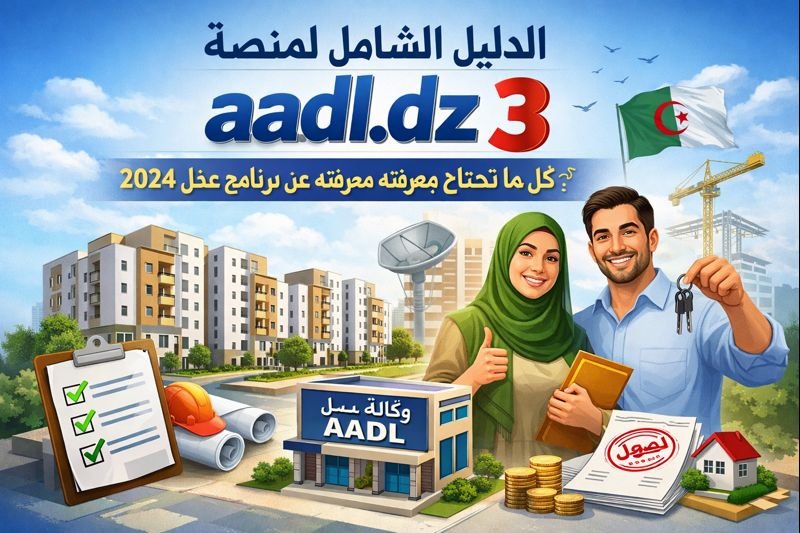 الدليل الشامل لمنصة www.aadl.dz  2024: كل ما تحتاج معرفته عن برنامج عدل 3 خطوة بخطوة