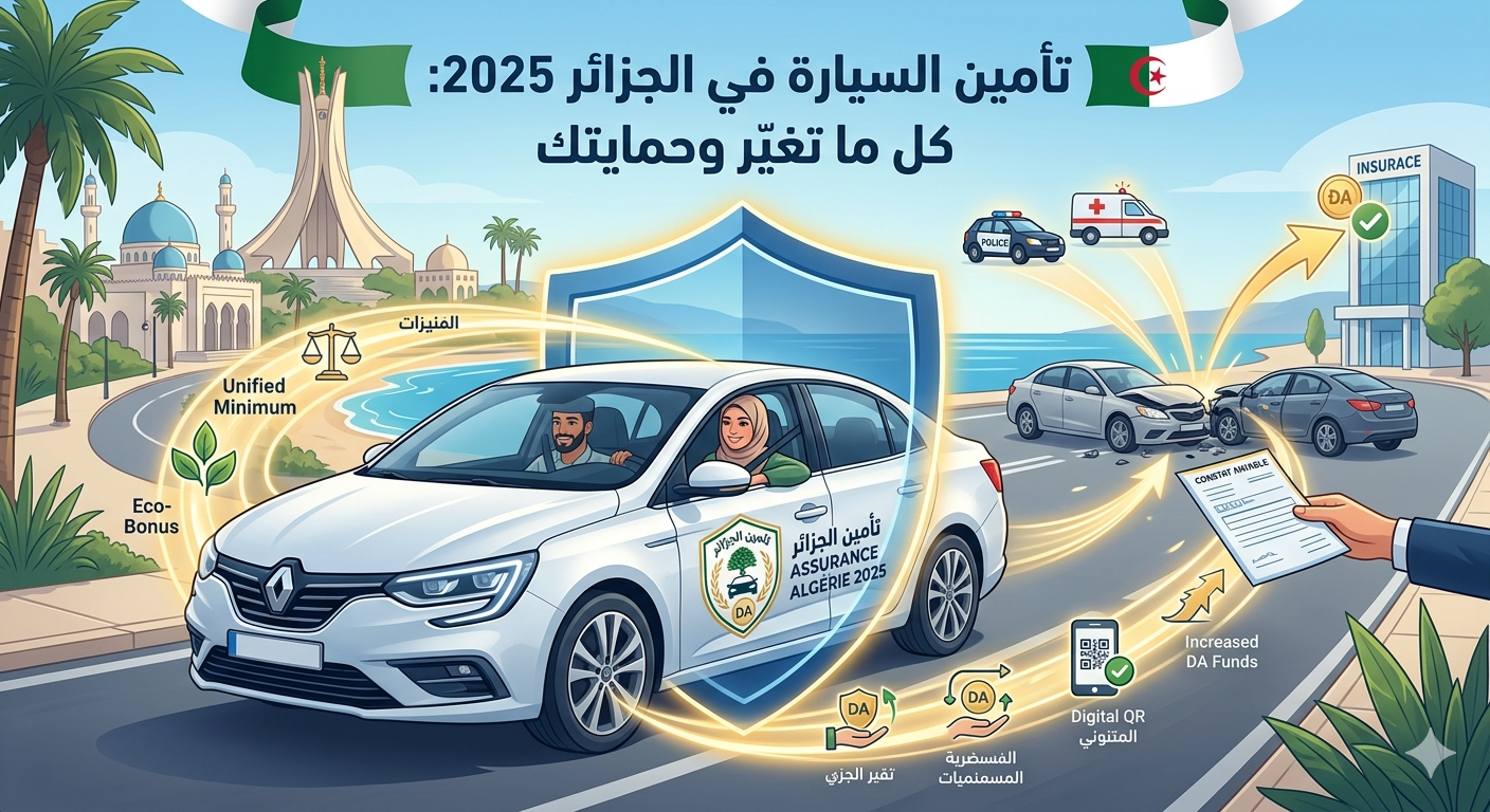 تأمين السيارة في الجزائر 2025 — كل ما تغيّر وكيف تحمي نفسك بعد الحادث