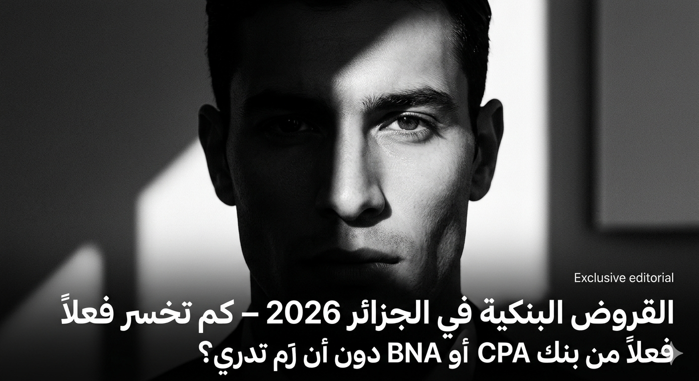 القروض البنكية في الجزائر 2026 – كم تخسر فعلاً من بنك CPA أو BNA دون أن تدري؟