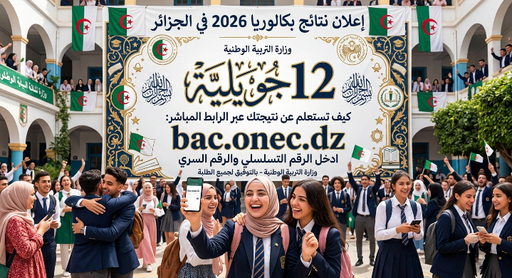 نتائج بكالوريا 12 جويلية 2026: كيف تستعلم عن نتيجتك عبر bac.onec.dz خطوة بخطوة