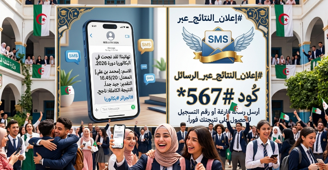 نتائج البكالوريا 2026 الجزائر: استعلم برقم التسجيل أو عبر #567* بدون نت