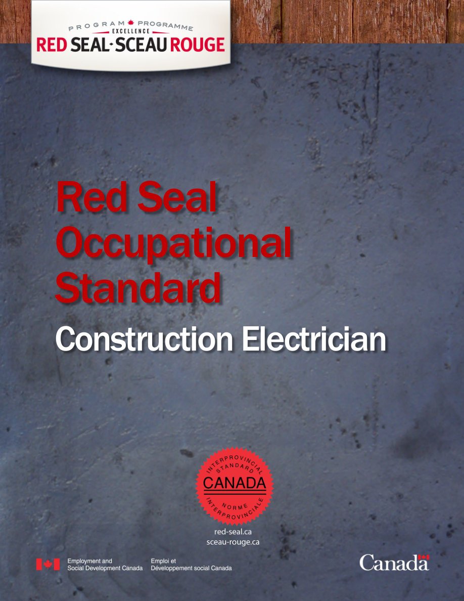 Red Seal Occupational Standard — Construction Electrician (2025)