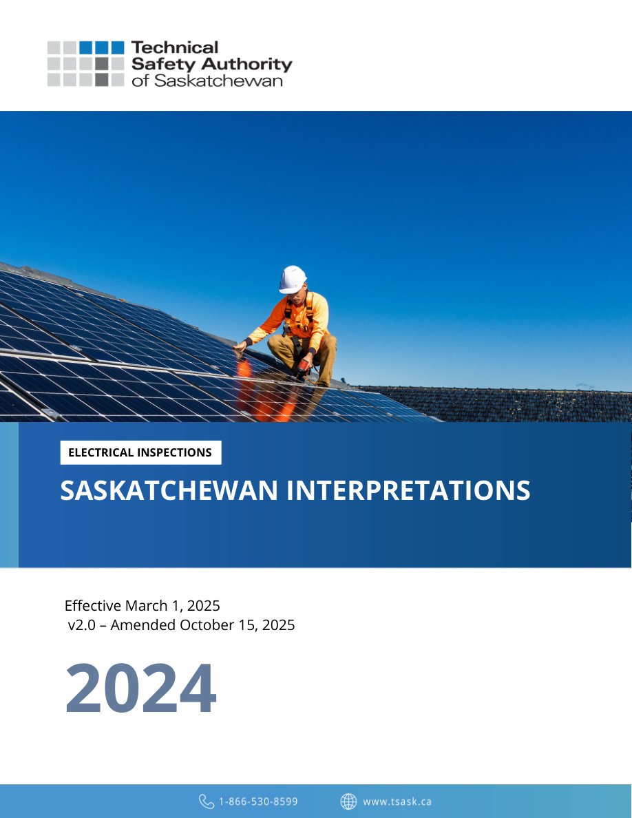 Saskatchewan 2024 CE Code Interpretations v2.0
